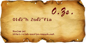 Oláh Zsófia névjegykártya