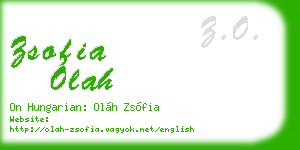 zsofia olah business card